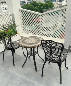 Bàn Ghế Ban Công Mặt Đá-BA-MĐ60