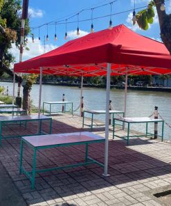 Nhà bạt di động 3m x 4.5m màu đỏ