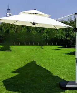 Dù hòa phát lệch tâm hệ nâng hạ màu trắng