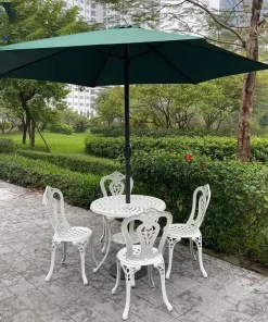 Ô dù hòa phát chính tâm sắt 3m màu xanh